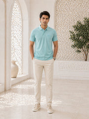 Force NXT Men's Super Combed Cotton Rich Fabric Half-Sleeves Polo T-Shirt