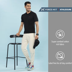 Force NXT Super Combed Cotton Mens Pack Of 2 Collared Polo Solid T-Shirt