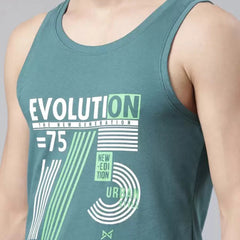 Force NXT Super Combed Cotton Mens Tank Top Printed Vest