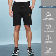 Force NXT Super Combed Cotton Mens Pack of 2 Solid Shorts