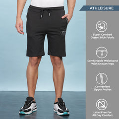 Force NXT Super Combed Cotton Mens Pack of 2 Solid Shorts
