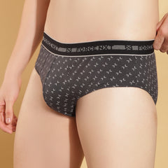 Super Combed Cotton Printed Mens Pack of 3 Brief
