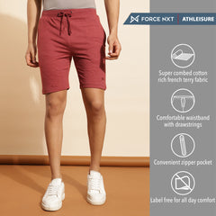 Force NXT Super Combed Cotton Mens Solid Shorts