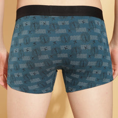 Ultrasoft Super Combed Cotton Elastane Stretch Mens Pack of 2 Printed Trunk