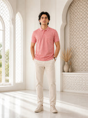 Force NXT Men's Super Combed Cotton Rich Fabric Half-Sleeves Polo T-Shirt