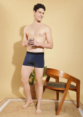 Force NXT Men's Polyamide Microfiber Elastane Stretch Fabric Solid Trunk