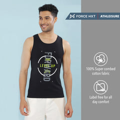 Force NXT Super Combed Cotton Mens Tank Top Printed Vest