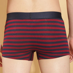 Super Combed Cotton Four Way Stretch Mens Pack of 2 Striped Trunk