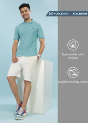 Force NXT Super Combed Cotton Mens Collared Polo Solid T-Shirt