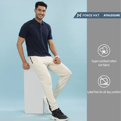Force NXT Super Combed Cotton Mens Collared Polo Solid T-Shirt