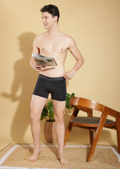 Force NXT Men's Polyamide Microfiber Elastane Stretch Fabric Solid Trunk