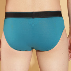 Super Combed Cotton Four Way Stretch Solid Mens Pack of 3 Brief