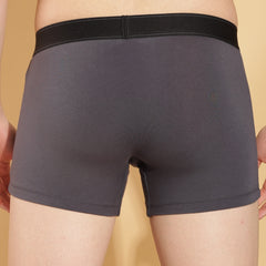 Super Combed Cotton Four Way Stretch Solid Mens Pack of 3 Trunk