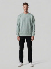 Force NXT Men's Combed Cotton Full Sleeves Striped Sweatshirt