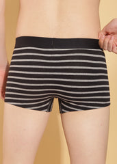Super Combed Cotton Four Way Stretch Mens Pack of 3 Striped Trunk