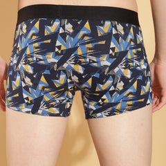 Ultrasoft Super Combed Cotton Elastane Stretch Mens Pack of 3 Printed Trunk