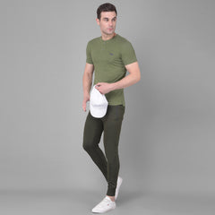 Force NXT Super Combed Cotton Mens Henley Solid T-Shirt