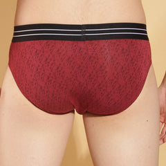 Super Combed Cotton Four Way Stretch Solid Mens Pack of 3 Brief