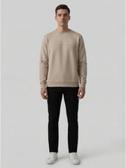 Force NXT Men's Combed Cotton Full Sleeves Solid Sweatshirt