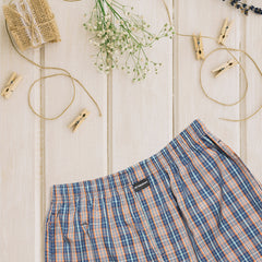 Force NXT Super Combed Cotton Mens Checks Boxer Shorts