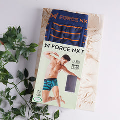 Super Combed Cotton Four Way Stretch Mens Striped Trunk