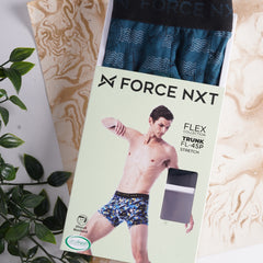 Ultrasoft Super Combed Cotton Elastane Stretch Mens Pack of 2 Printed Trunk
