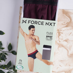 Super Combed Cotton Four Way Stretch Solid Mens Pack of 2 Brief