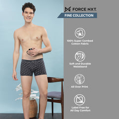Super Combed Cotton Printed Mens Trunk