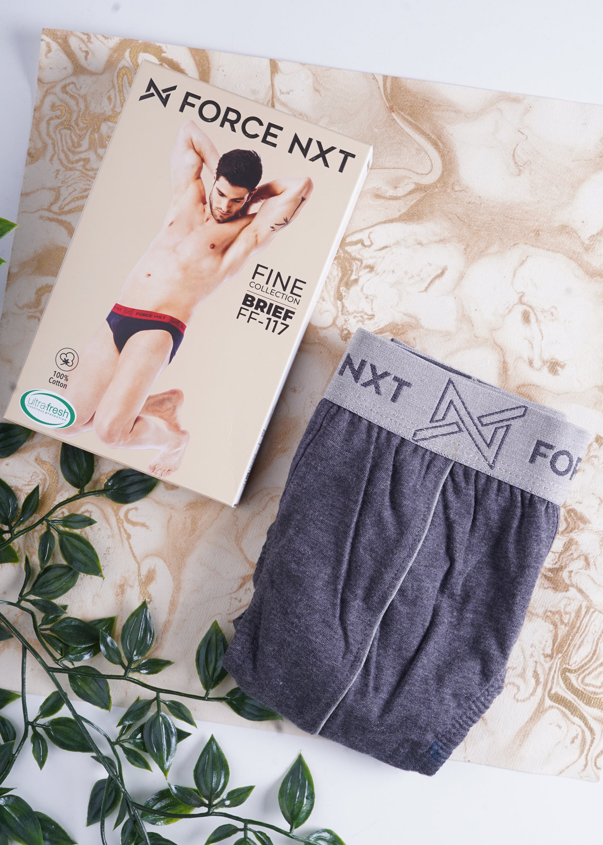 Super Combed Cotton Solid Mens Pack of 2 Brief