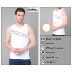 Anti Viral Anti Odour Cool Mens Pack of 2 Tank Top Sports  Vest