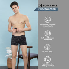 Super Combed Cotton Printed Mens Trunk