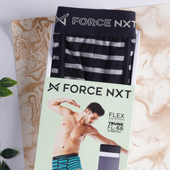 Super Combed Cotton Four Way Stretch Mens Pack of 2 Striped Trunk
