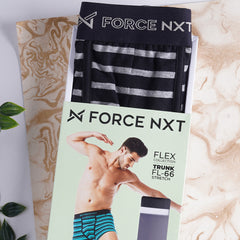 Super Combed Cotton Four Way Stretch Mens Pack of 2 Striped Trunk