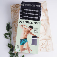 Super Combed Cotton Four Way Stretch Mens Striped Trunk