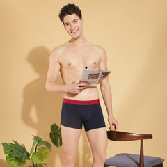 Super Combed Cotton Four Way Stretch Solid Mens Pack of 3 Trunk