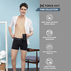 Super Combed Cotton Solid Mens Pack of 2 Trunk