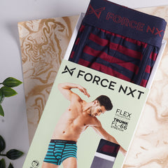 Super Combed Cotton Four Way Stretch Mens Pack of 3 Striped Trunk