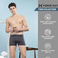 Super Combed Cotton Solid Mens Pack of 2 Trunk