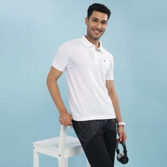 Force NXT Super Combed Cotton Mens Collared Polo Solid T-Shirt