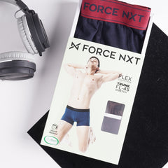 Super Combed Cotton Four Way Stretch Solid Mens Pack of 3 Trunk