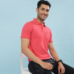 Force NXT Super Combed Cotton Mens Collared Polo Solid T-Shirt