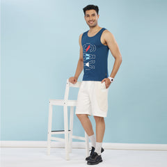 Force NXT Super Combed Cotton Mens Tank Top Printed Vest