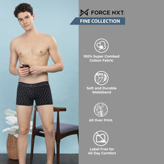 Super Combed Cotton Printed Mens Pack of 2 Trunk