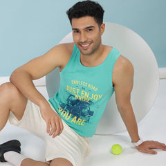 Force NXT Super Combed Cotton Mens Tank Top Printed Vest