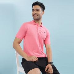 Force NXT Super Combed Cotton Mens Collared Polo Solid T-Shirt