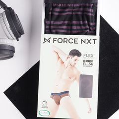 Super Combed Cotton Four Way Stretch Mens Pack of 3 Striped Brief