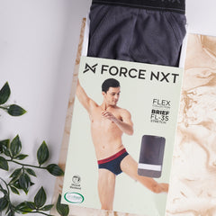 Super Combed Cotton Four Way Stretch Solid Mens Pack of 3 Brief