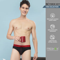 Super Combed Cotton Solid Mens Pack of 2 Brief