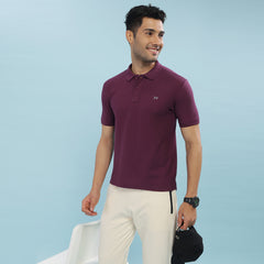 Force NXT Super Combed Cotton Mens Collared Polo Solid T-Shirt