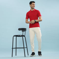 Force NXT Super Combed Cotton Mens Collared Polo Solid T-Shirt